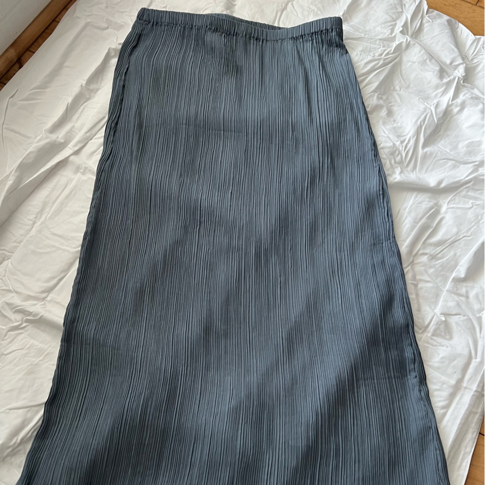 Blue Midi Skirt